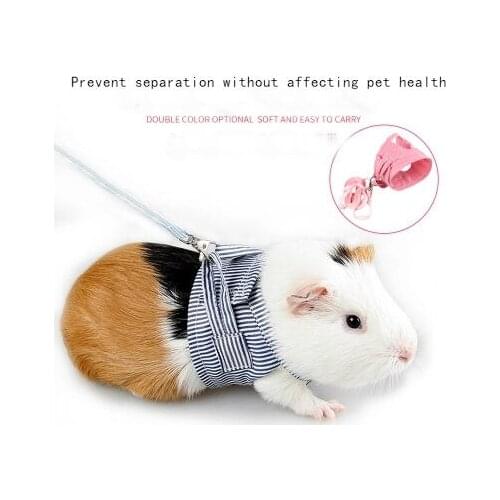 Small Pet Travel Traction rope Pet Supplies small pet chest back mini rabbit, otter, chinchillas, Dutch pig, etc
