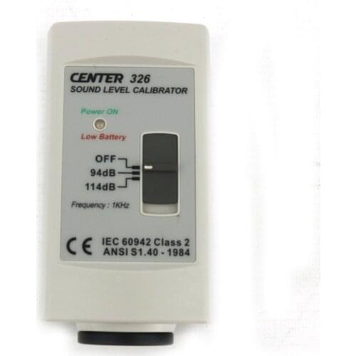 CENTER-326 Sound Level Calibrator (1kHz),94dB And 114dB Sound Calibrator At 1KHz,IEC 60942(2003) Class 2, Ans1.40-1984