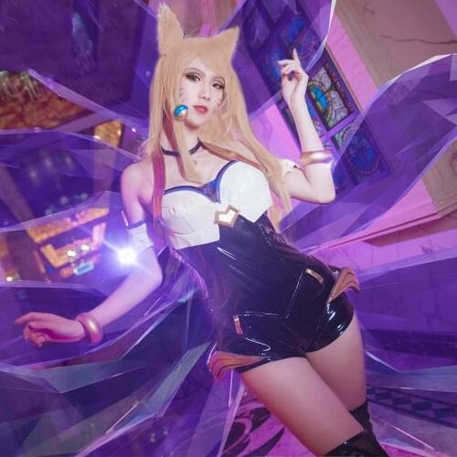 Game LOL Cosplay Costume Grand Final K/DA KDA Ahri Cosplay Costume Customized