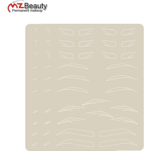 Microblading Latex Skin Eyebrow Beginning Learning Fake Practice Skins 4 in 1 Eyebrow Latexs Tattoo Supplies No Need ink