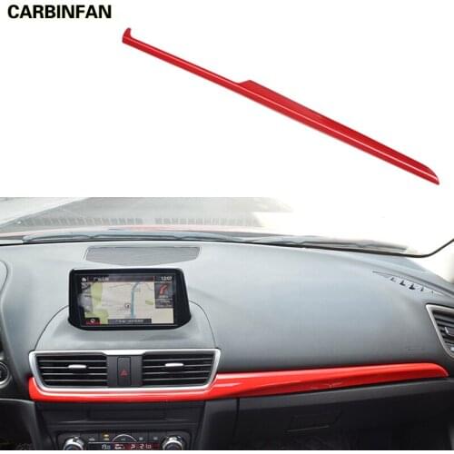 Paint Red Central Control Trim Modified Interior Decoration Auto Accessories For Mazda 3 M3 Axela 2017 2018 C1979