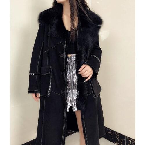 Real Goat Skin Coats and Jackets Women 2020 Soft Warm Goat Fur Coat Vintage Female Jacket Womens Clothing Ropa De Mujer Zjt906