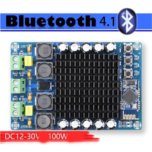 KYYSLB 100W*2 DC12-24V TDA7498 CSR8635 4.1 Bluetooth Amplifier Board XH-A102 HD Home Audio High Power Digital Amplifier Board