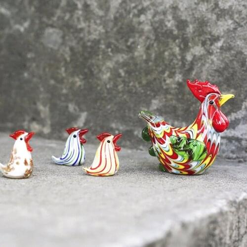 1PC Hen Chicken Small Statue Figurine Micro Craft Ornament Miniatures Decoor