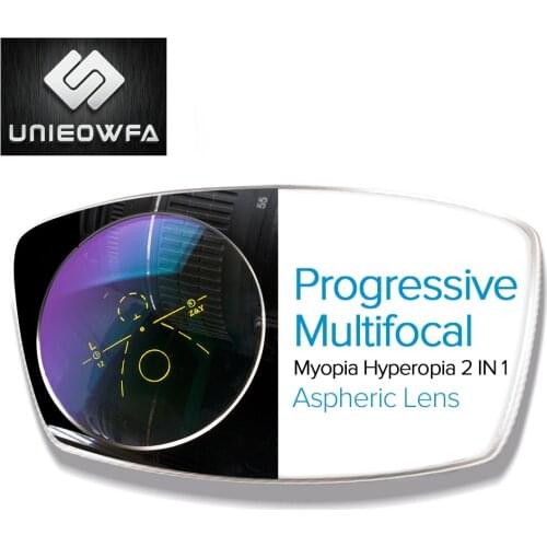 Multifocal Progressive Lenses 1.56 1.61 1.67 Prescription Glasses Lens Bifocal Optical Sunglasses Lens Myopia Hyperopia Clear