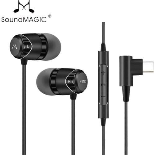 SoundMAGIC E11D Type C In Ear Earphones USB C Headset with Remote/Mic and DAC HiFi Headphone