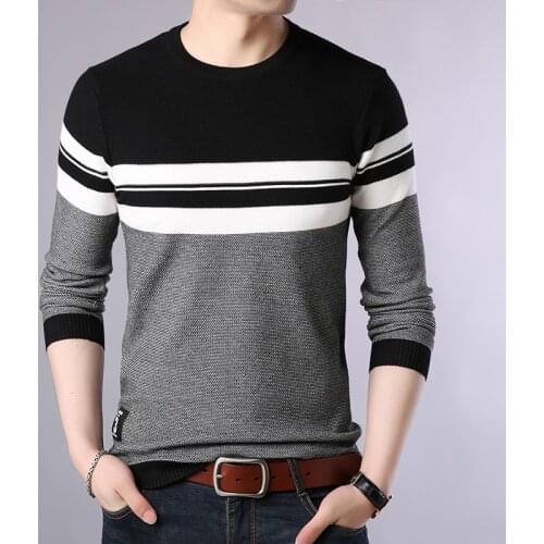 New O-Neck Slim Fit Knitting Mens Sweaters Cotton Pullovers Autumn Fashion Brand Casual Sweater Wool Warm Clothing Plus Size 4xl