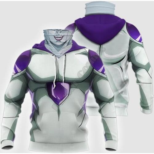 Goku Vegeta Frieza 3D Printed Hoodies Fashion Sweatshirt Women Men Casual Pullover Hoodie Mask Warm Cosplay Costumes 06