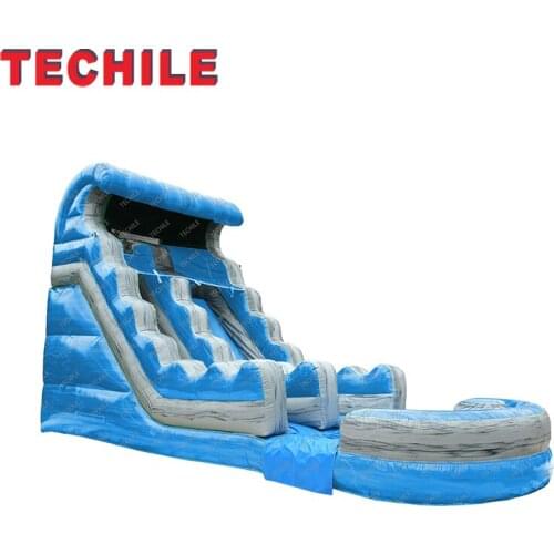 Multi-color inflatable water slides for adults and children for sale with swimming pool