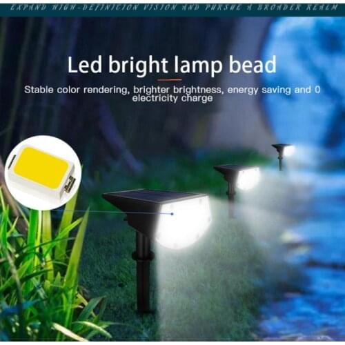 Solar Garden Lights Colorful RGB Garden Lawn Lights Outdoor Wall Lights Plug Waterproof Landscape Lights Outdoor Lighting