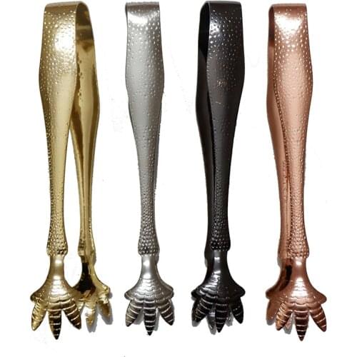 Stainless Steel Claw-Style Ice Tongs Talon Tongs, 20cm Overall Length