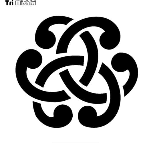 Tri mishki HZX1379 Celtic knot celts patterns islamic interl car sticker Vinyl Decals Waterproof sticker on Car Body Rear Window