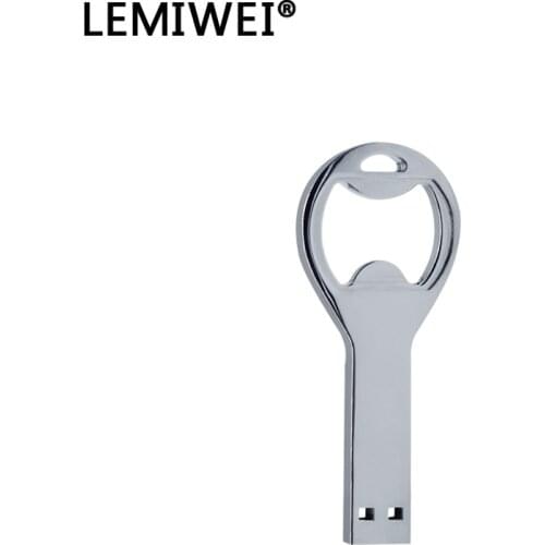 USB Flash Pen Drive Creative Design Beer Bottle Opener USB 2.0 Memory Stick 64GB 32GB 16GB 8GB Flash Disk U Disk For Computer