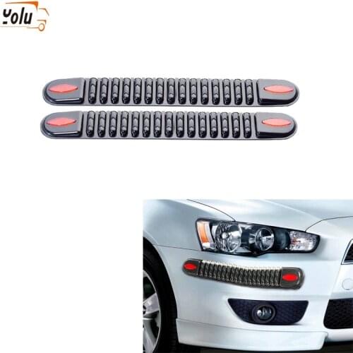 YOLU 4PCS Automobile Anti Collision Strip Thick Bullet Type Bumper Auto Car Bumper Collision Proof Strip New Pattern Wipe Str