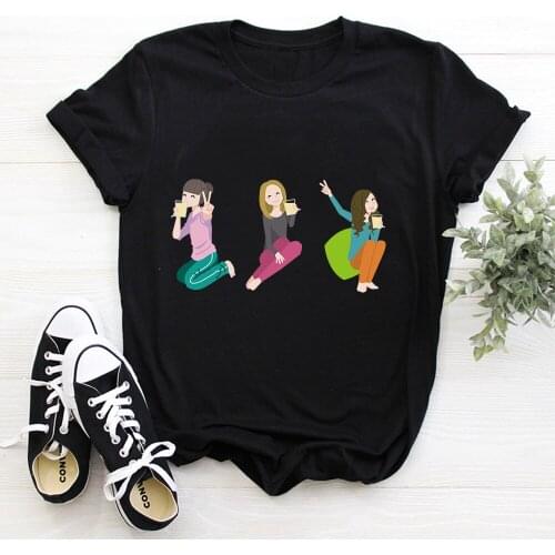 Love Print ladies T-shirt ladies casual basis O-collar white shirt short sleeve ladies T-shirt TX10041