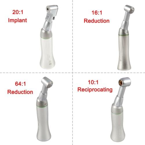 Dental Reduction Slow Low Speed Handpiece Implant Endo Contra Angle 10:1/16:1/20:1/64:1 Fit Nsk Kavo