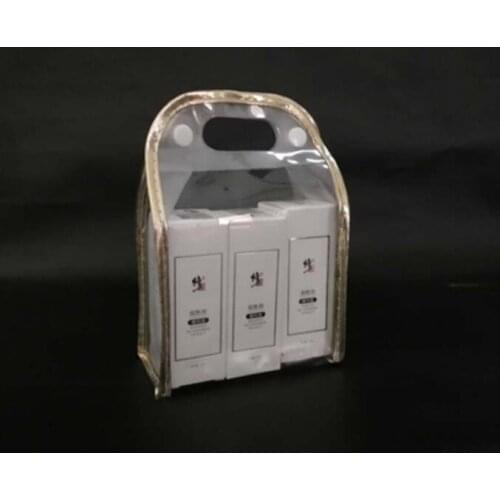 100pcs/lot Plastic Thick Clear PVC Bags Cosmetic Jewelry Gift bag Cosmetic Makeup Organizer Retail Packaging Bag