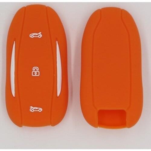 3PC Silicone Remote Key Case Cover For Tesla Model 3 S Fob Shell Jacket Sleeve 3 Buttons