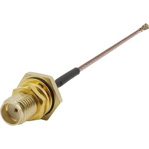 3Pcs SMA Female Jack Nut Bulkhead With O-Ring to U.FL IPX IPEX RF RG178 Cable 15cm RG-178 Pigtail Extension Jumper Cable