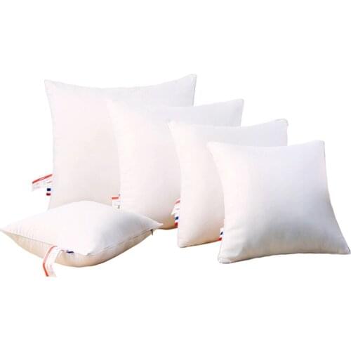 40x40/45x45/50x50/65x65/70x70 Pure Color Cushion Core Throw Pillow Inner Cushion Filling Core Home Decor Supplies for Beds White