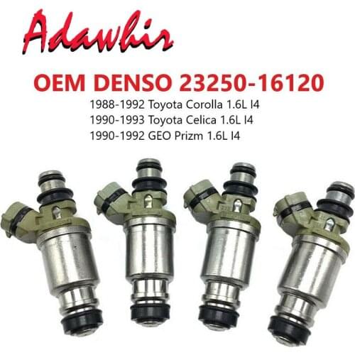 4x 23250-16120 Renovation fuel injector for TOYOTA EU COROLLA 87~95 CELICA 89~93 CARINA 2 87~92 CARINA E 92~97 1.6L 4AFE