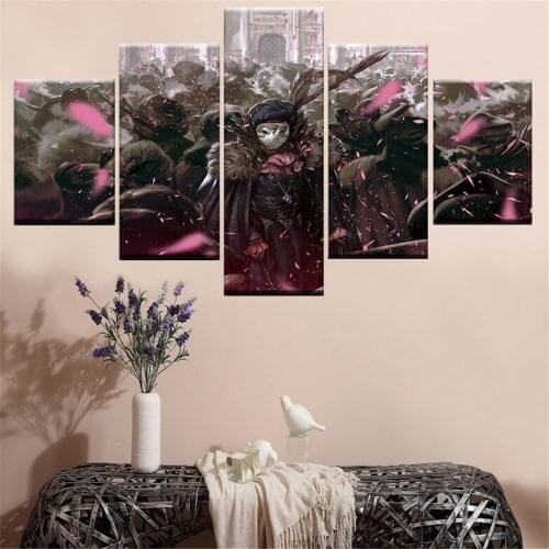5 Piece Wall Art Canvas Anime Figure Assassin Modern Posters Pictures Home Decor Prints Bedroom Wall Mounted Decoration Painting