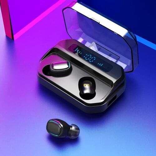 Bluetooth 5.0 Wireless Earphones Waterproof Touches Control Sports In-ear Earbuds Good Sound Quality Handsfree No Delay Headset