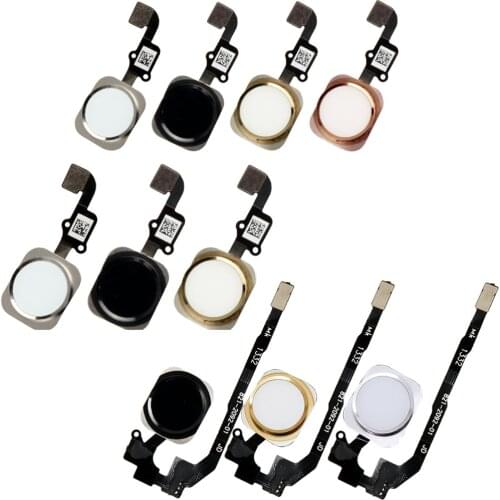 For iPhone 5s / SE 6 6 Plus 6s 6s Plus Home Button Homebutton key with Rubber Ring Flex Cable