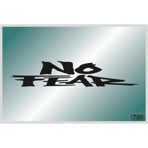 For NO FEAR -2 pcs. stickers HIGH QUALITY DECALS different colors 786