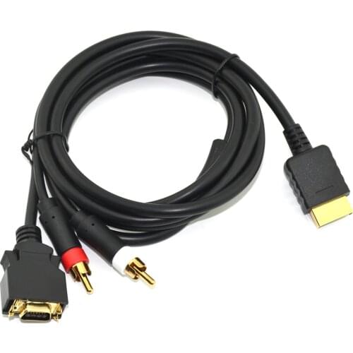 HDTV D-Video D-Terminal AV Cable for PS 2 for PS 3