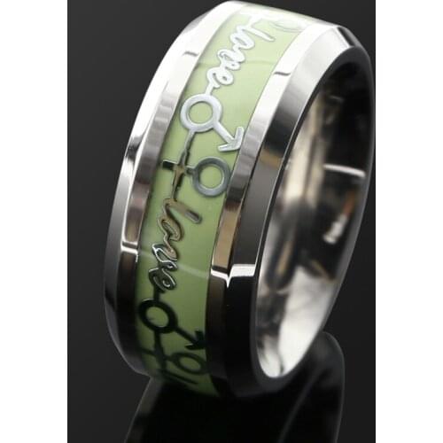 Luminous Stainless Steel Cock Ring Specil Glans Ring Stop Premature Ejaculation Erection Chastity Devices