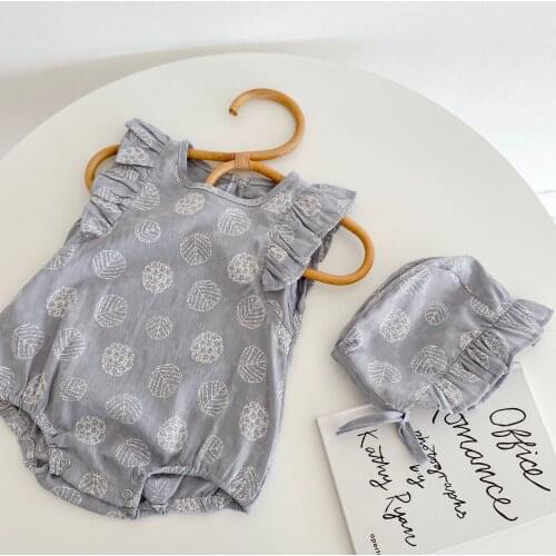 2021 Summer Baby Girls Bodysuit Leaf Embroidery Newborn Romper Outfits Clothes Cotton Baby Clothes Ropa Bebe 0 3 6 12 24 month