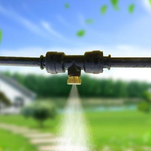 Brass Nozzle Sprinkler Home Courtyard Spray Fog Mist System Air Conditioner Working Pressure Water Spray Cooling System Garden