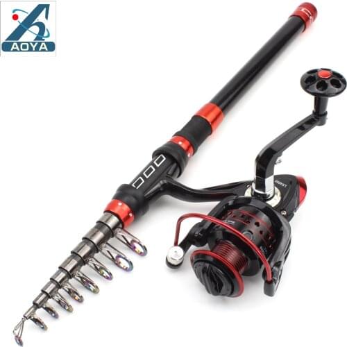 New Fishing Rod and Reel Combo 1.8m-3.6m Mini Ultralight Carbon Fiber Telescopic Pole 5:2:1 Spinning Reel Sea Fishing Tackle