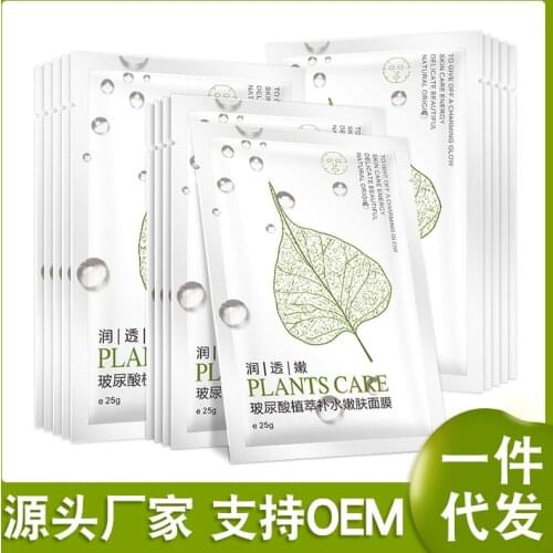Hyaluronic acid mask silk hydrating stock solution skin care nicotinamide moisturizing leaves mask