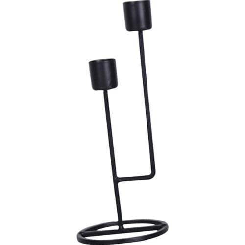 9"H METAL CANDLEHOLDER MODERN DECORATIVE CANDLE STAND CENTERPIECES DINING TABLE