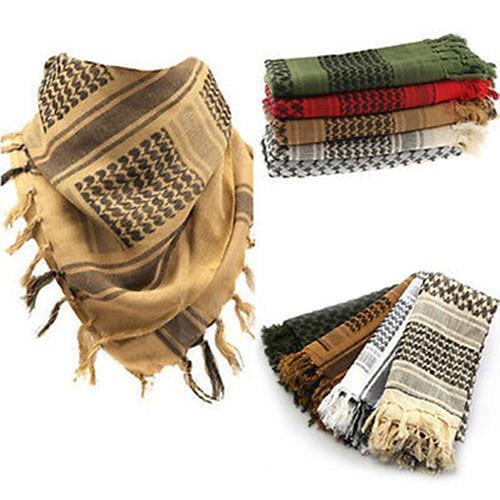 Fashion Unisex Light Weight Military Arab Tactical Desert Army Shemagh KeffIyeh Scarf bufanda seda hombre braga cuello niña