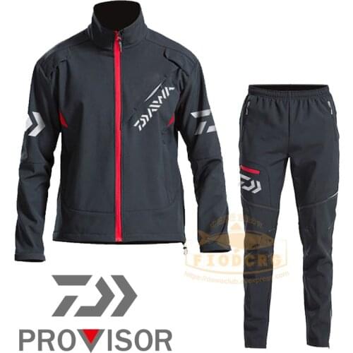 2021 Men Windbreaker Camping Fishing Jacket Fishing Pants Thick Fishing Clothes Warm Coat Winter Waterproof Fishing Clothing Set