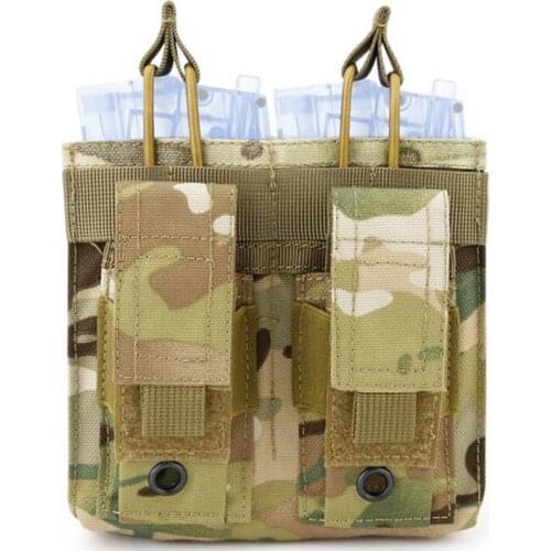 Molle Tactical Pistol Magazine Pouch Flashlight Holder Airsoft Rifle 5.56/9mm Ammo Mag Holster Waist Bag Hunting Accessories