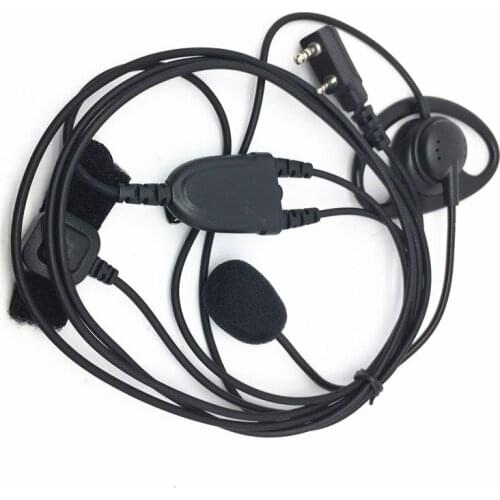 Type B Rod Headphones for Kenwood TK3207 Tk3107 Baofeng Radio UV5R UV6R UV82 BF666S Radios