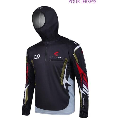 New Breathable Sunscreen Fishing Shirt Men Summer Long Sleeve Hooded Jackets Mens Quick Drying Dawa Clothes