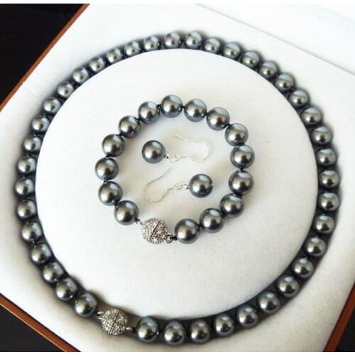 New hot RARE 10MM SOUTH SEA SHELL PEARL NECKLACE BRACELET EARRINGS AAA 18" 8" PICK A SET