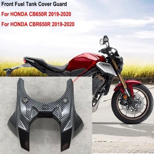 For Honda CBR650R CB650R Carbon Fiber Motorcycle Front Fuel Gas Tank Cover Guard Protector CB 650R CBR 650R 2019 2020 2021