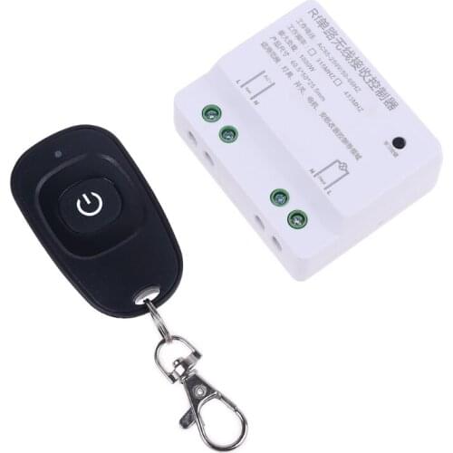 AC 85V-250V 433Mhz Relay 1CH Wireless Remote Control Switch Transmitter Receiver for Light Garage Door