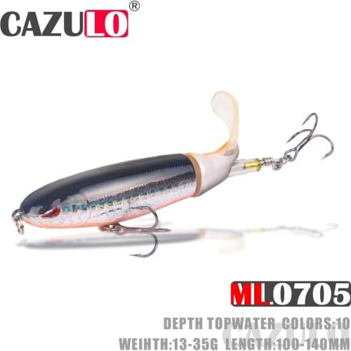 Floating Fishing Lure Accesorios Whopper Plopper Isca Artificial Weights 13-35g Bait Topwater De Pesca Wobblers Pike Fish Leurre