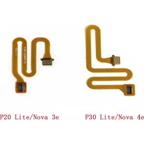 10PCS Home Button Fingerprint Touch ID Sensor Connector Flex For Huawei Nova 3 4 5 4i 5i Pro P20 Lite Nova 3e P30 Lite Nova 4e