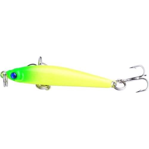 YUZI Pike Fishing Lures 5cm 3.5g Minnow Bait Crankbait Isca Artficial Hard Bait Fishing Wobblers Bass Fake Fish Carp