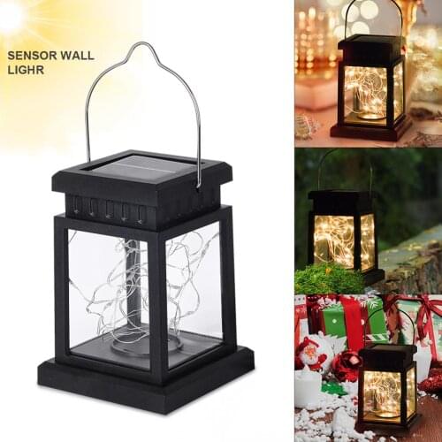 Solar Garden Light Outdoor Palace Lantern Chandelier Courtyard Decoration Lamp Waterproof Hanging Lamp