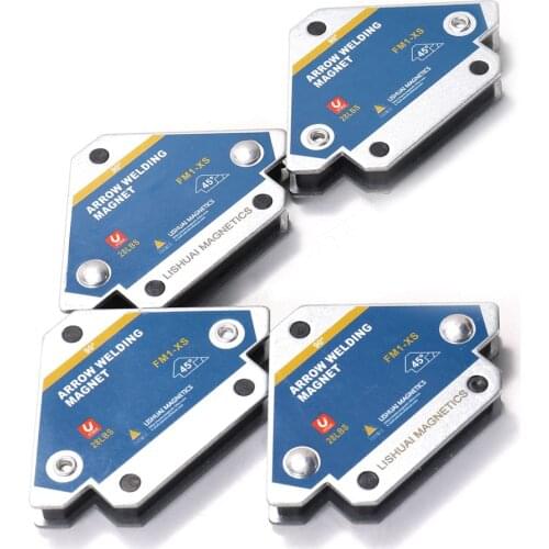 Welding Fixer 4pcs Magnetic Welding Fixer 45° 90° 135° Multi-angle Magnet Weld Positioner Ferrite Auxiliary Locator Tools FM1-XS