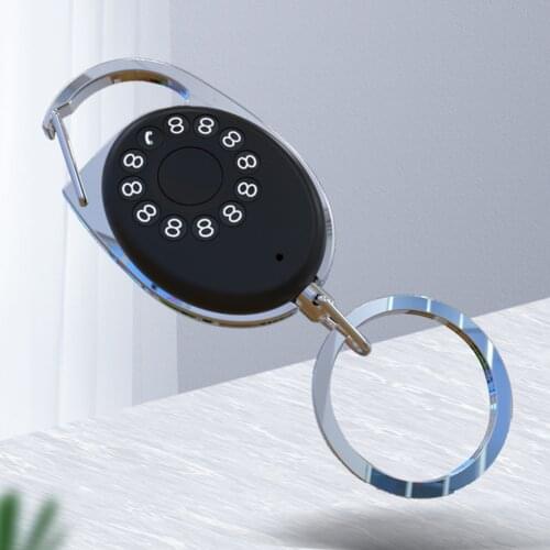 Anti-Lost Key Finder Locator Keychain Device Phone Number Photo Control Extra Battery for Purse Backpack Wallet Luggage Backpack